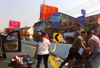 road rage thailand