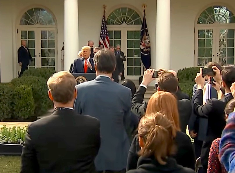 Trump declares national emergency during press conference