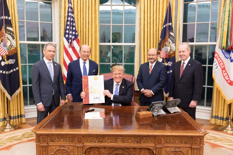 Trump signs patent number 10 million