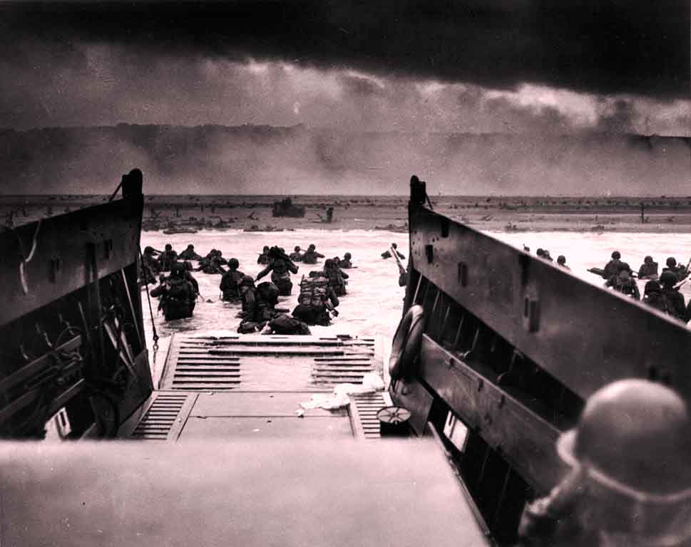 D-day June 6 1944 storming in Normandy, France