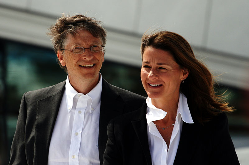 Bill Gates and his wife