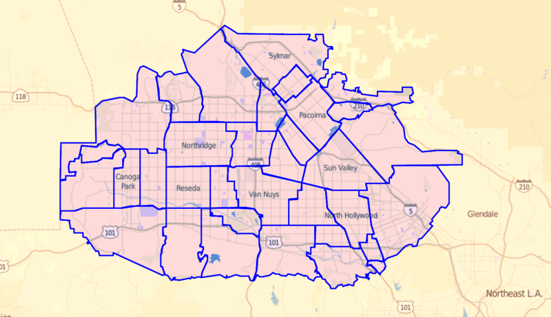 san fernando map