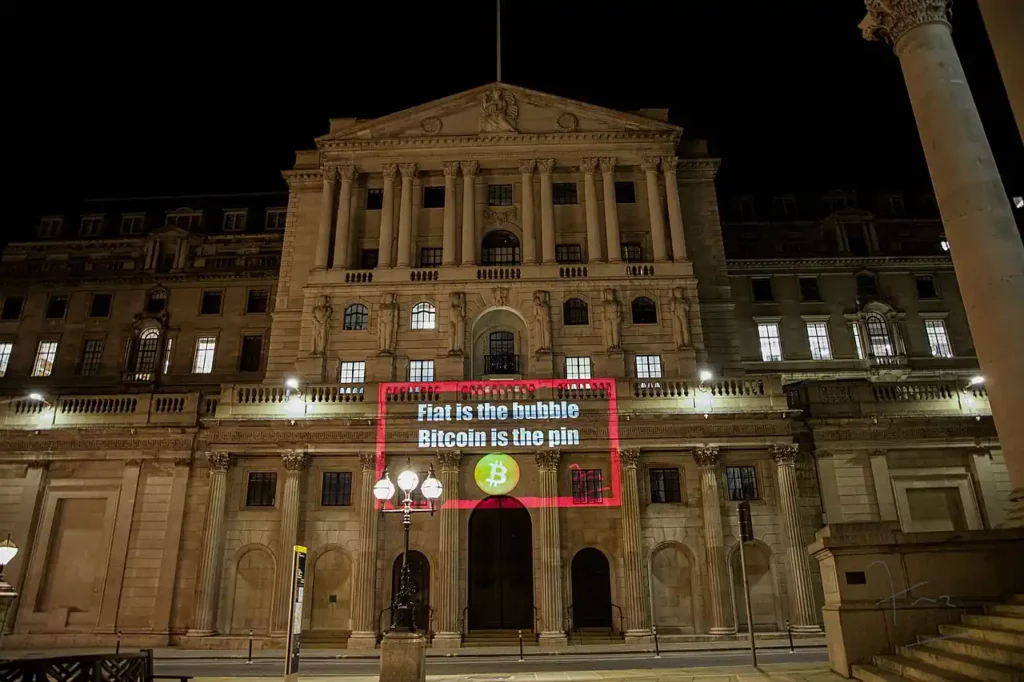 Bitcoin projection, Bank of England