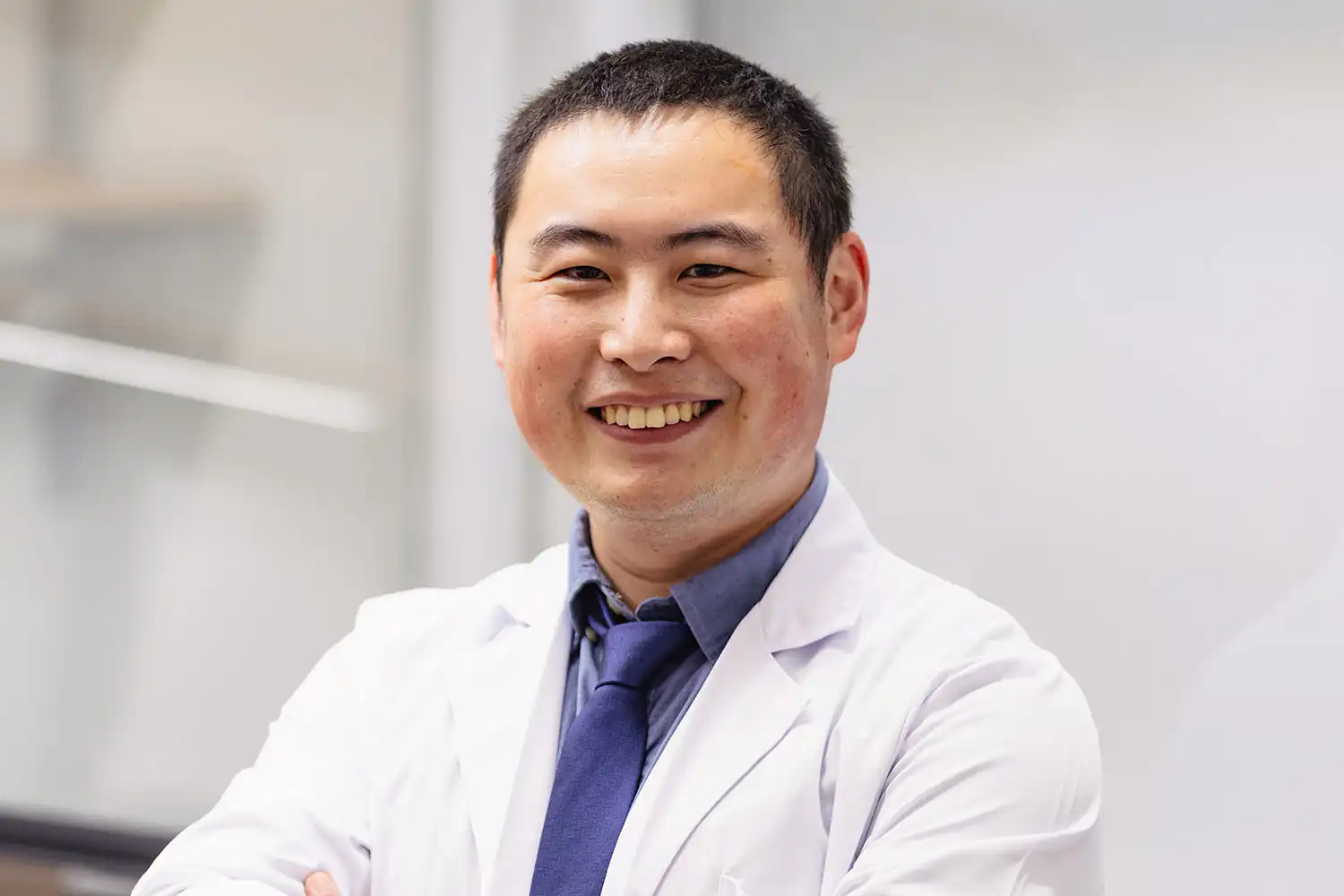 Zihao Ou, the lead researchers behind the transparent mouse discovery