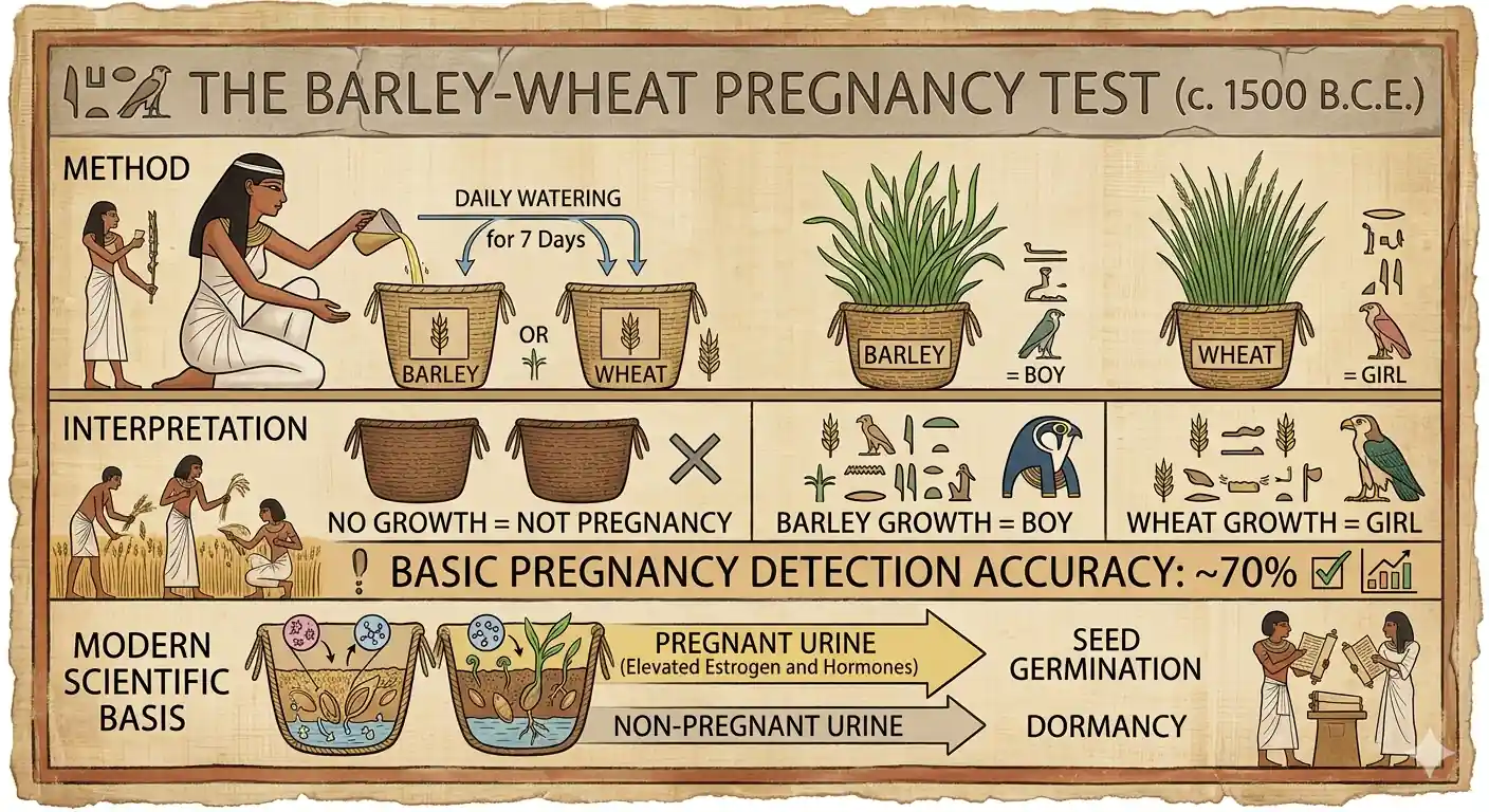 ancient egypt pregnancy test